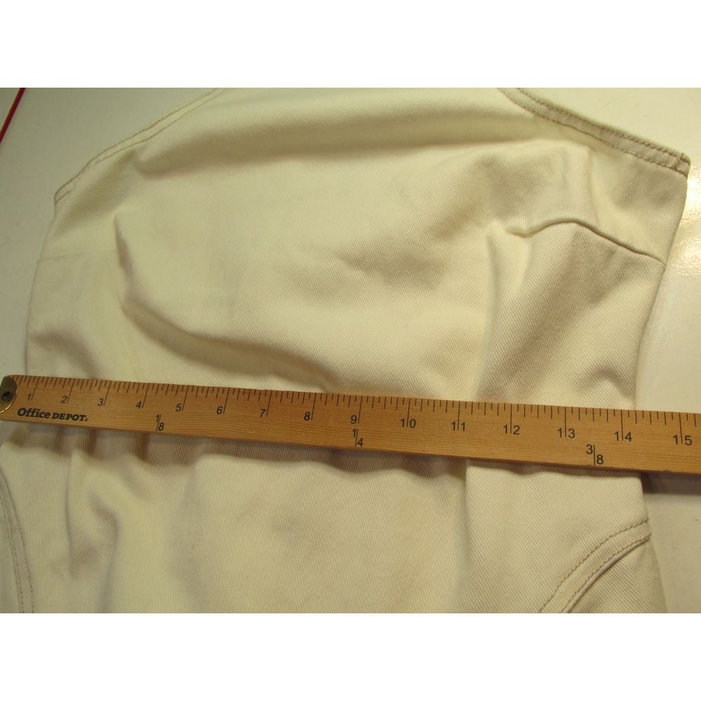 NWOT FUTURE COLLECTIVE Maxi Racerback Denim Dress Women Size 4 Ivory Sleeveless - Picture 15 of 16